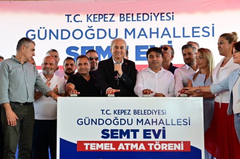 Kepez’e sosyal belediyecilik yatırımı: Gündoğdu Mahallesi Semt Evi’nin temeli atıldı