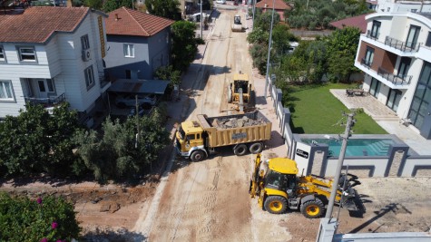 Duacı Mahallesi’nde yol çalışmalarında ikinci etap başladı