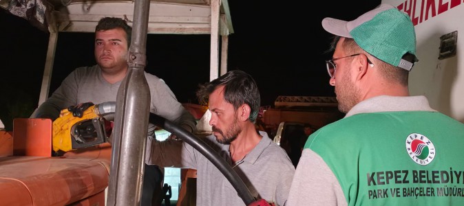 Kepez Belediyesi’nden köylülere mazot desteği
