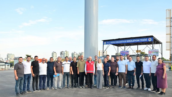Kepez’in asfaltında öz kaynak dönemi: Emülsiyon Tesisi hizmete girdi 
