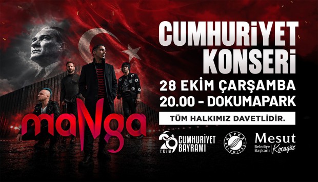Kepez’de Cumhuriyet coşkusu maNga konseriyle zirveye çıkacak