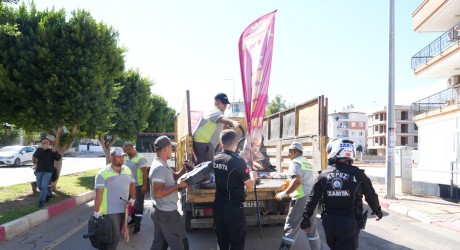 Kepez’de yol ve kaldırım işgallerine müdahale