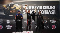 Motosiklet Tutkunları Kepez'e akın etti:  Türkiye Drag Şampiyonası'nın Şampiyonları Kürsüde
