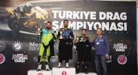 Motosiklet Tutkunları Kepez'e akın etti:  Türkiye Drag Şampiyonası'nın Şampiyonları Kürsüde