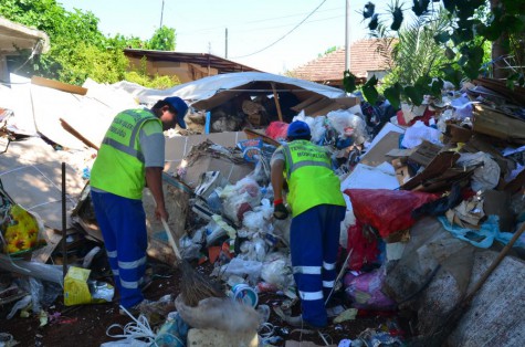 Çöp ev temizlendi